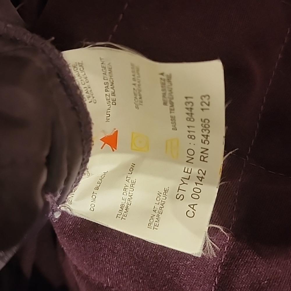(L) Alia Sport Solid Color Quilted Hoodless Coat Outdoor Cozy - Picture 8 of 8